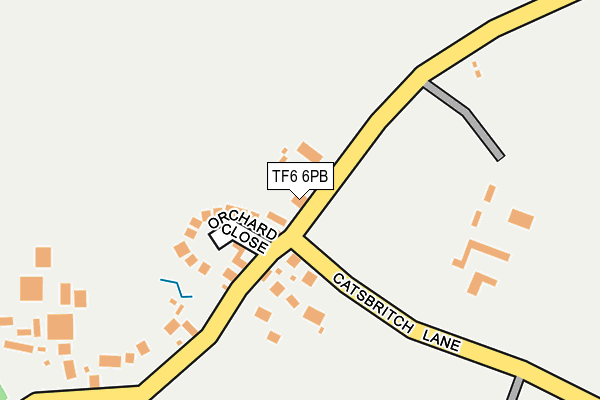 TF6 6PB map - OS OpenMap – Local (Ordnance Survey) TF6 6PB map - OS OpenMap – Local (Ordnance Survey)