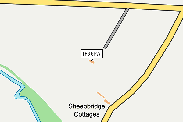 TF6 6PW map - OS OpenMap – Local (Ordnance Survey)