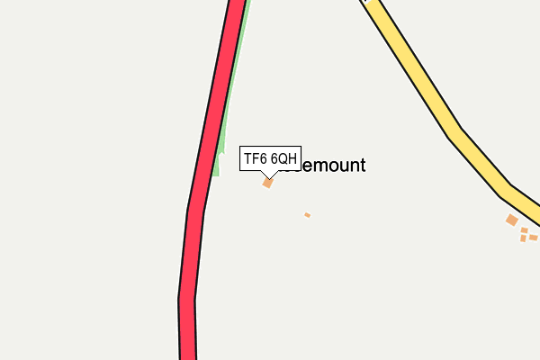 TF6 6QH map - OS OpenMap – Local (Ordnance Survey) TF6 6QH map - OS OpenMap – Local (Ordnance Survey)