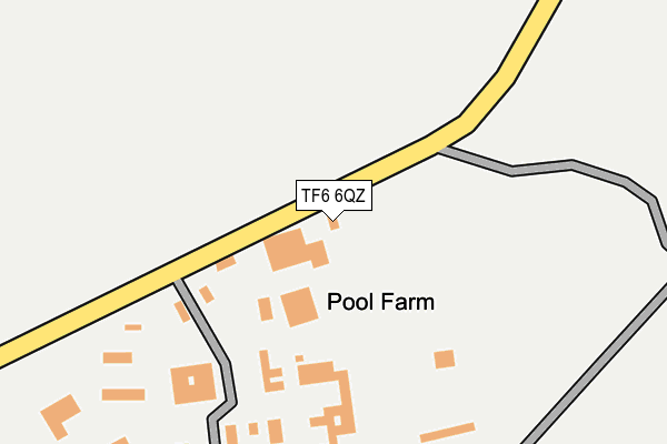 TF6 6QZ map - OS OpenMap – Local (Ordnance Survey) TF6 6QZ map - OS OpenMap – Local (Ordnance Survey)