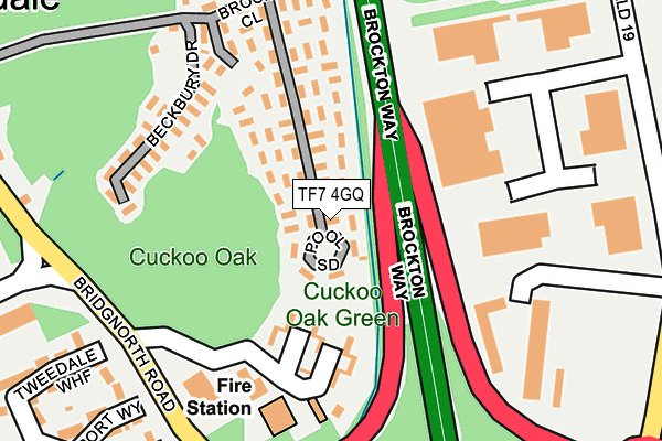 TF7 4GQ map - OS OpenMap – Local (Ordnance Survey) TF7 4GQ map - OS OpenMap – Local (Ordnance Survey)