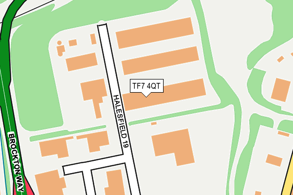 TF7 4QT map - OS OpenMap – Local (Ordnance Survey) TF7 4QT map - OS OpenMap – Local (Ordnance Survey)