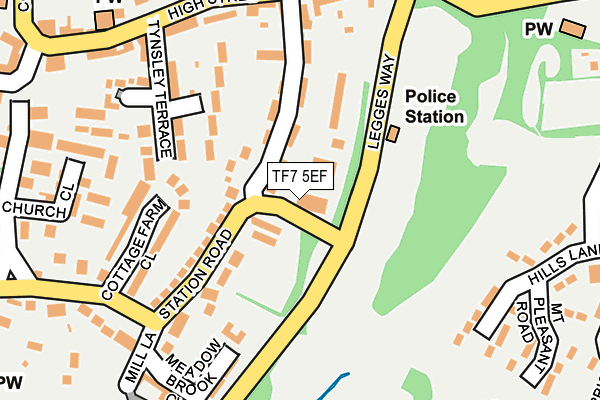 TF7 5EF map - OS OpenMap – Local (Ordnance Survey) TF7 5EF map - OS OpenMap – Local (Ordnance Survey)