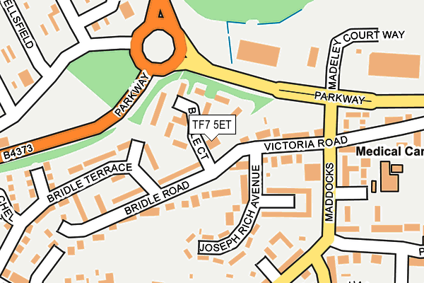 TF7 5ET map - OS OpenMap – Local (Ordnance Survey) TF7 5ET map - OS OpenMap – Local (Ordnance Survey)