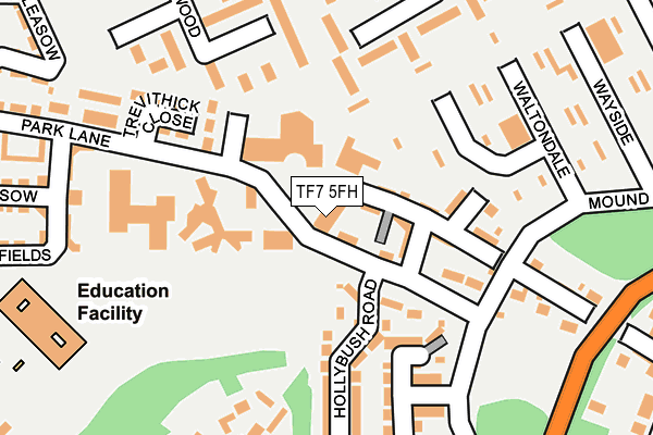 TF7 5FH map - OS OpenMap – Local (Ordnance Survey) TF7 5FH map - OS OpenMap – Local (Ordnance Survey)