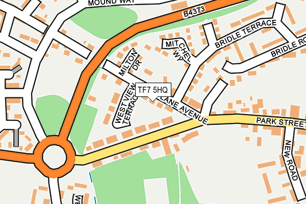 TF7 5HQ map - OS OpenMap – Local (Ordnance Survey) TF7 5HQ map - OS OpenMap – Local (Ordnance Survey)
