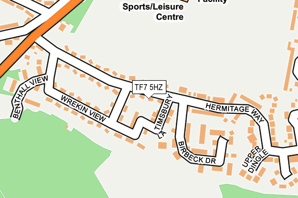 TF7 5HZ map - OS OpenMap – Local (Ordnance Survey) TF7 5HZ map - OS OpenMap – Local (Ordnance Survey)