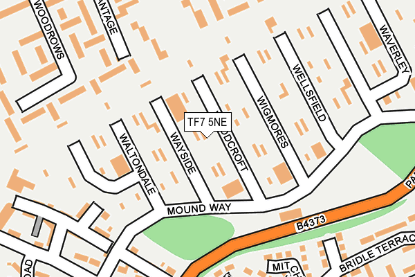 TF7 5NE map - OS OpenMap – Local (Ordnance Survey) TF7 5NE map - OS OpenMap – Local (Ordnance Survey)