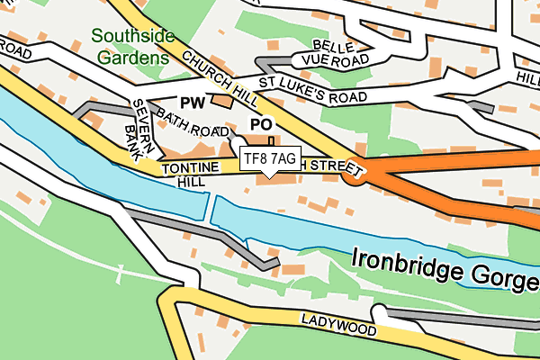 TF8 7AG map - OS OpenMap – Local (Ordnance Survey) TF8 7AG map - OS OpenMap – Local (Ordnance Survey)