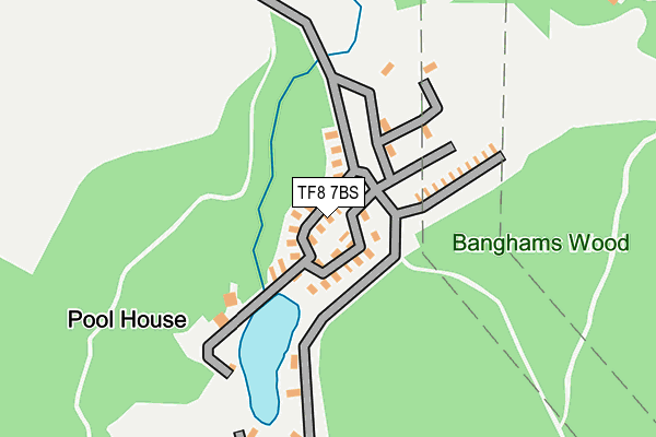 TF8 7BS map - OS OpenMap – Local (Ordnance Survey) TF8 7BS map - OS OpenMap – Local (Ordnance Survey)