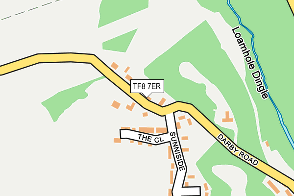 TF8 7ER map - OS OpenMap – Local (Ordnance Survey) TF8 7ER map - OS OpenMap – Local (Ordnance Survey)