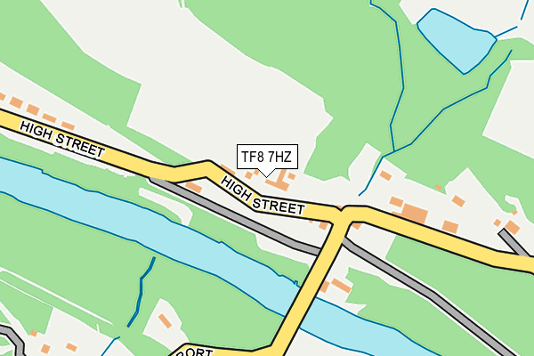 TF8 7HZ map - OS OpenMap – Local (Ordnance Survey) TF8 7HZ map - OS OpenMap – Local (Ordnance Survey)
