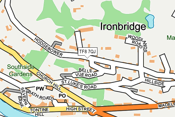 TF8 7QJ map - OS OpenMap – Local (Ordnance Survey) TF8 7QJ map - OS OpenMap – Local (Ordnance Survey)