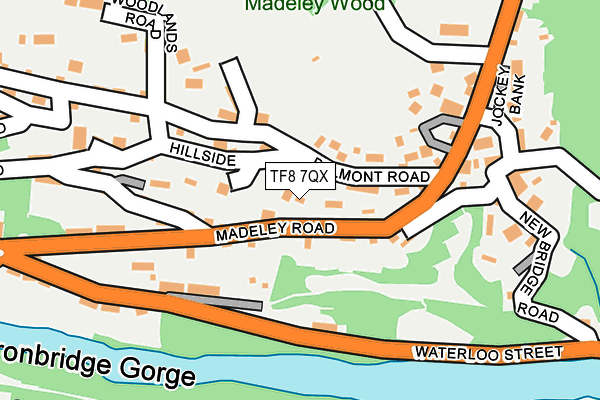 TF8 7QX map - OS OpenMap – Local (Ordnance Survey)