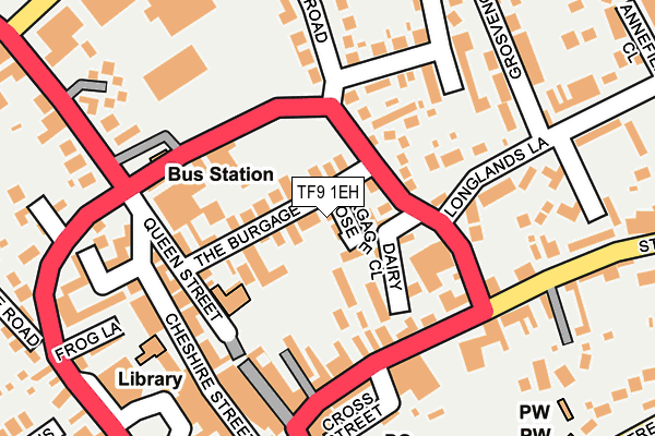 TF9 1EH map - OS OpenMap – Local (Ordnance Survey) TF9 1EH map - OS OpenMap – Local (Ordnance Survey)