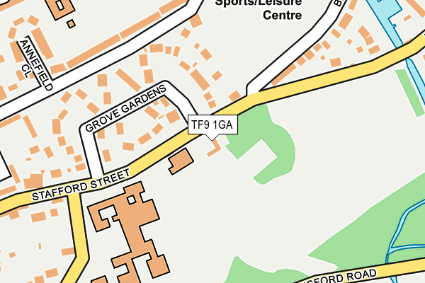 TF9 1GA map - OS OpenMap – Local (Ordnance Survey) TF9 1GA map - OS OpenMap – Local (Ordnance Survey)
