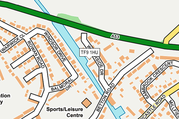 TF9 1HU map - OS OpenMap – Local (Ordnance Survey) TF9 1HU map - OS OpenMap – Local (Ordnance Survey)