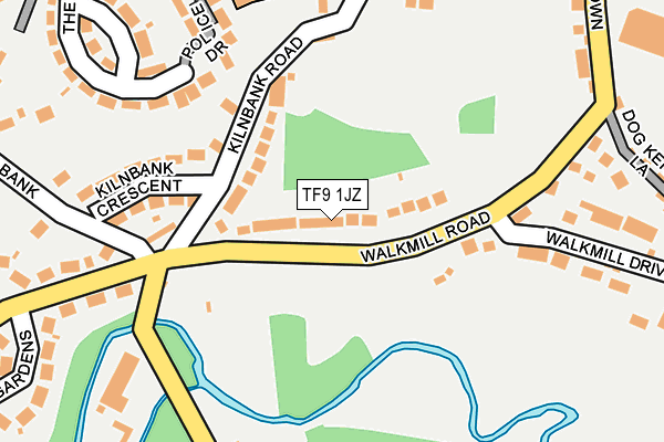 TF9 1JZ map - OS OpenMap – Local (Ordnance Survey) TF9 1JZ map - OS OpenMap – Local (Ordnance Survey)