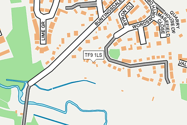 TF9 1LS map - OS OpenMap – Local (Ordnance Survey) TF9 1LS map - OS OpenMap – Local (Ordnance Survey)