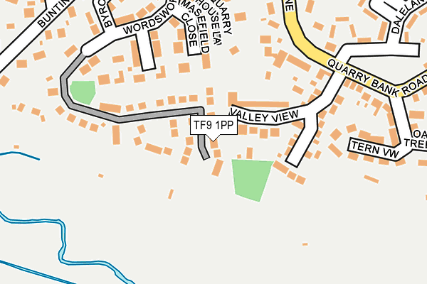 TF9 1PP map - OS OpenMap – Local (Ordnance Survey) TF9 1PP map - OS OpenMap – Local (Ordnance Survey)