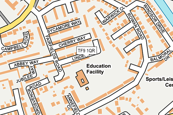 TF9 1QR map - OS OpenMap – Local (Ordnance Survey)
