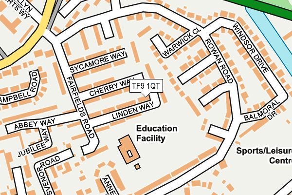 TF9 1QT map - OS OpenMap – Local (Ordnance Survey) TF9 1QT map - OS OpenMap – Local (Ordnance Survey)