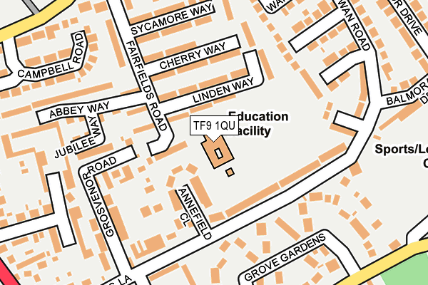 TF9 1QU map - OS OpenMap – Local (Ordnance Survey) TF9 1QU map - OS OpenMap – Local (Ordnance Survey)
