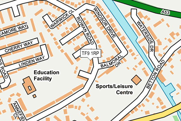 TF9 1RP map - OS OpenMap – Local (Ordnance Survey) TF9 1RP map - OS OpenMap – Local (Ordnance Survey)