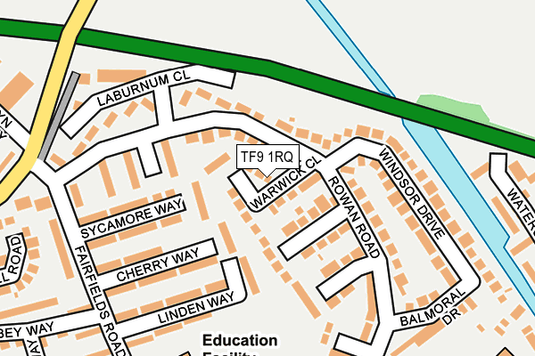 TF9 1RQ map - OS OpenMap – Local (Ordnance Survey) TF9 1RQ map - OS OpenMap – Local (Ordnance Survey)