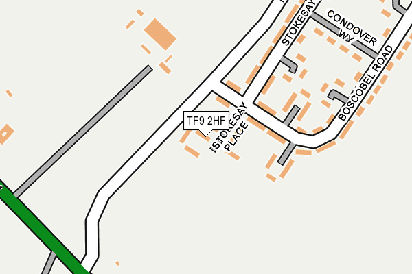 TF9 2HF map - OS OpenMap – Local (Ordnance Survey) TF9 2HF map - OS OpenMap – Local (Ordnance Survey)