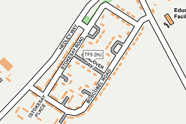 TF9 2HJ map - OS OpenMap – Local (Ordnance Survey) TF9 2HJ map - OS OpenMap – Local (Ordnance Survey)