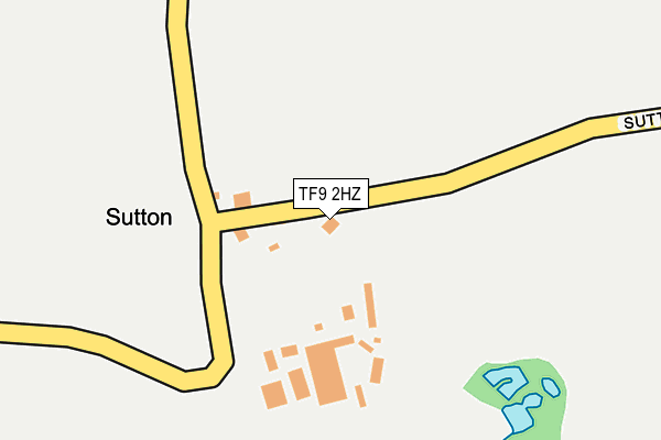 TF9 2HZ map - OS OpenMap – Local (Ordnance Survey) TF9 2HZ map - OS OpenMap – Local (Ordnance Survey)