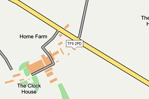TF9 2PD map - OS OpenMap – Local (Ordnance Survey) TF9 2PD map - OS OpenMap – Local (Ordnance Survey)
