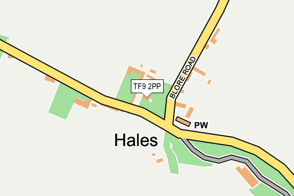 TF9 2PP map - OS OpenMap – Local (Ordnance Survey) TF9 2PP map - OS OpenMap – Local (Ordnance Survey)