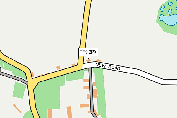TF9 2PX map - OS OpenMap – Local (Ordnance Survey) TF9 2PX map - OS OpenMap – Local (Ordnance Survey)