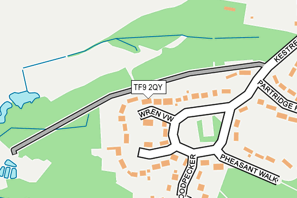 TF9 2QY map - OS OpenMap – Local (Ordnance Survey) TF9 2QY map - OS OpenMap – Local (Ordnance Survey)