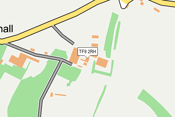 TF9 2RH map - OS OpenMap – Local (Ordnance Survey) TF9 2RH map - OS OpenMap – Local (Ordnance Survey)