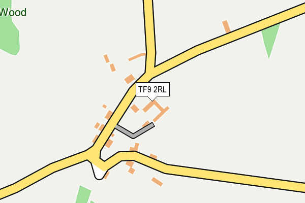 TF9 2RL map - OS OpenMap – Local (Ordnance Survey) TF9 2RL map - OS OpenMap – Local (Ordnance Survey)