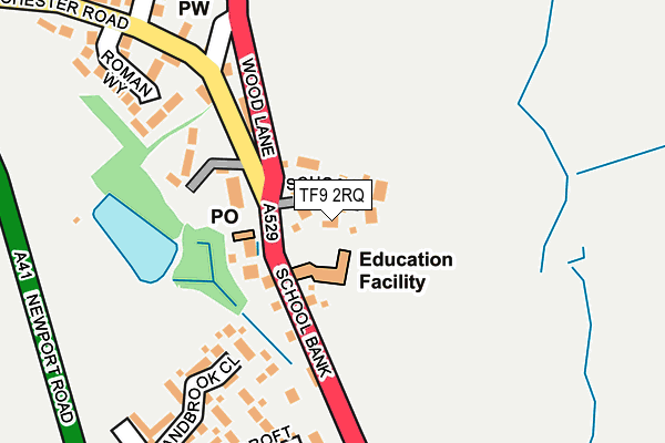 TF9 2RQ map - OS OpenMap – Local (Ordnance Survey) TF9 2RQ map - OS OpenMap – Local (Ordnance Survey)