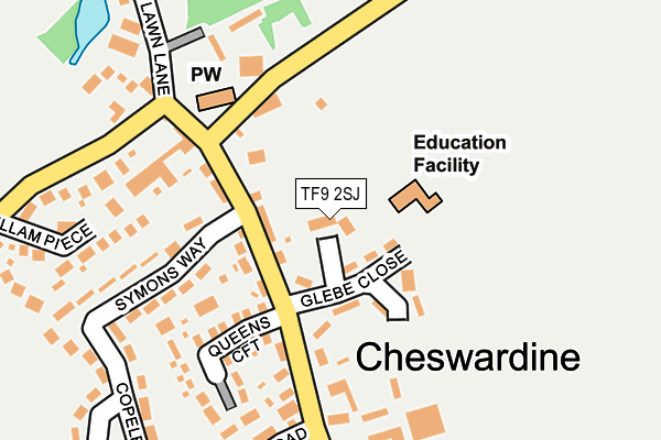 TF9 2SJ map - OS OpenMap – Local (Ordnance Survey) TF9 2SJ map - OS OpenMap – Local (Ordnance Survey)