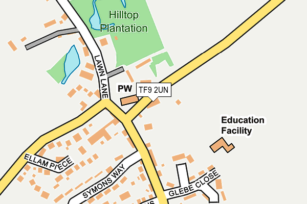 TF9 2UN map - OS OpenMap – Local (Ordnance Survey) TF9 2UN map - OS OpenMap – Local (Ordnance Survey)