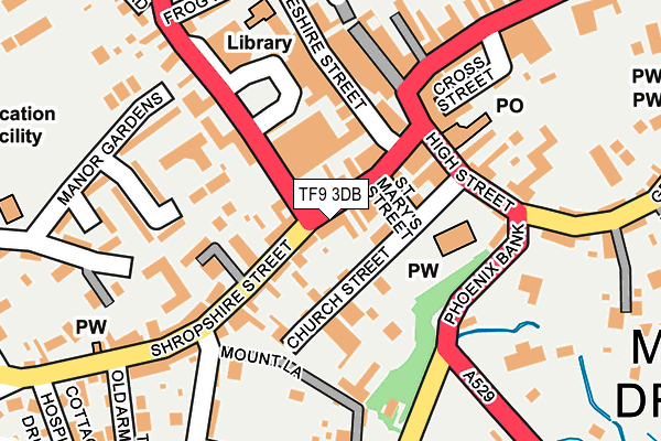 TF9 3DB map - OS OpenMap – Local (Ordnance Survey) TF9 3DB map - OS OpenMap – Local (Ordnance Survey)