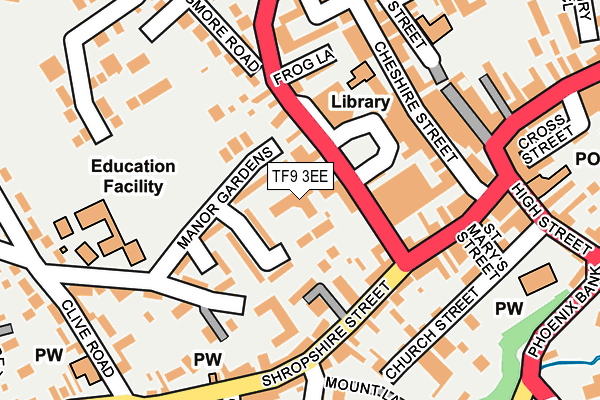 TF9 3EE map - OS OpenMap – Local (Ordnance Survey) TF9 3EE map - OS OpenMap – Local (Ordnance Survey)