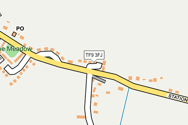 TF9 3FJ map - OS OpenMap – Local (Ordnance Survey) TF9 3FJ map - OS OpenMap – Local (Ordnance Survey)