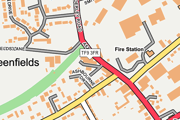 TF9 3FR map - OS OpenMap – Local (Ordnance Survey) TF9 3FR map - OS OpenMap – Local (Ordnance Survey)