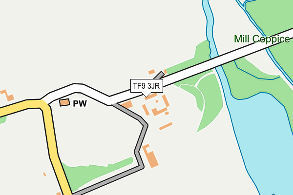 TF9 3JR map - OS OpenMap – Local (Ordnance Survey) TF9 3JR map - OS OpenMap – Local (Ordnance Survey)