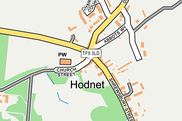 TF9 3LD map - OS OpenMap – Local (Ordnance Survey) TF9 3LD map - OS OpenMap – Local (Ordnance Survey)