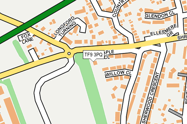 TF9 3PQ map - OS OpenMap – Local (Ordnance Survey) TF9 3PQ map - OS OpenMap – Local (Ordnance Survey)