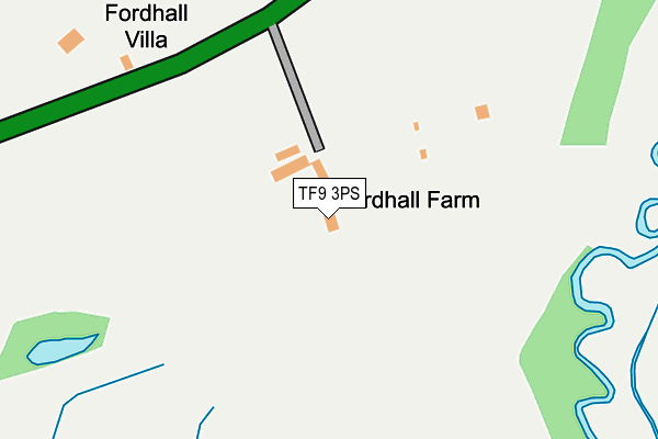 TF9 3PS map - OS OpenMap – Local (Ordnance Survey) TF9 3PS map - OS OpenMap – Local (Ordnance Survey)