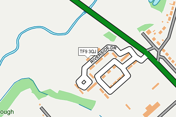 TF9 3QJ map - OS OpenMap – Local (Ordnance Survey) TF9 3QJ map - OS OpenMap – Local (Ordnance Survey)